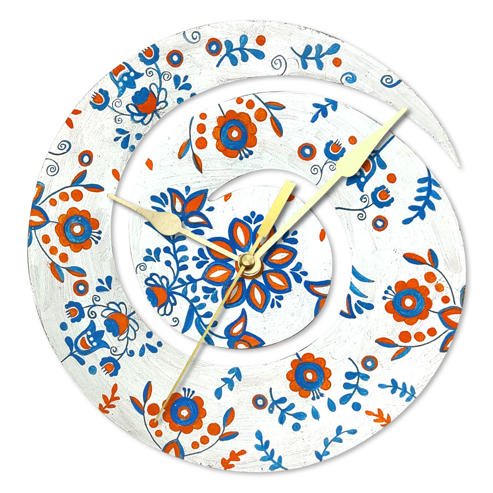 Scandinavian Art on Spiral Clock DIY Kit by Penkraft